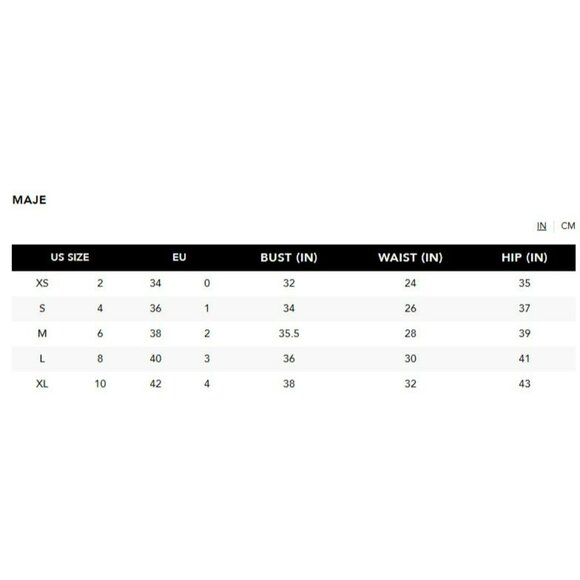 Maje Floral Ruched Cut Out Mini Dress Size 40 Large NWT - Picture 11 of 11